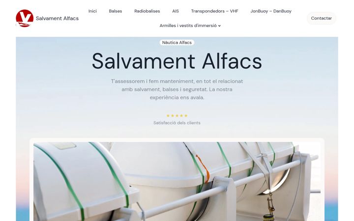 Screenshot ta' salvamentalfacs.com