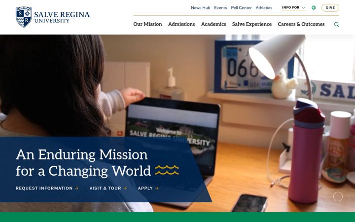 Screenshot of salve.edu