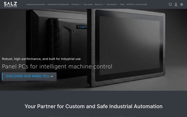 Snímek obrazovky salz-automation.com