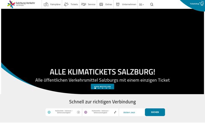 Ekraanipilt saidist salzburg-verkehr.at