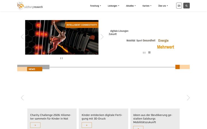 Screenshot of salzburgresearch.at
