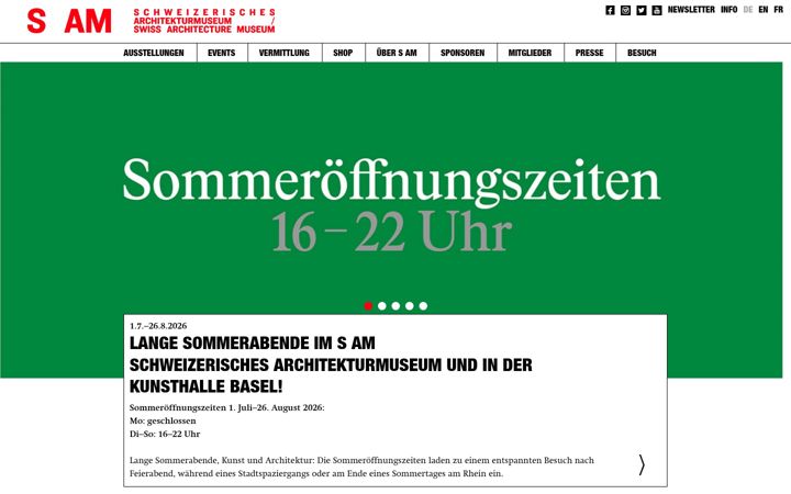 Screenshot of sam-basel.org