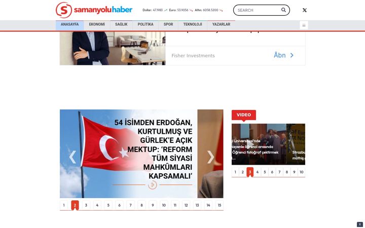 Screenshot von samanyoluhaber.com