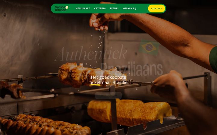 Screenshot ta' samba-kitchen.nl