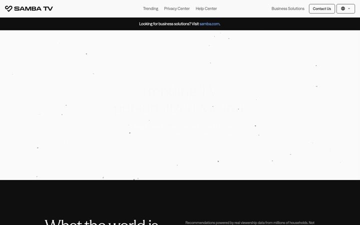 Екранна снимка на samba.tv