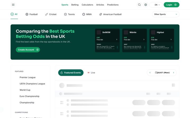 Screenshot of sambafoot.com