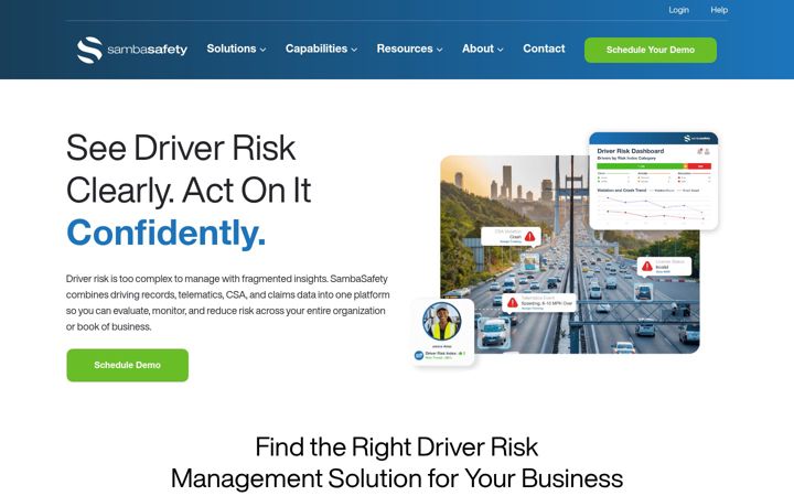 Screenshot of sambasafety.com
