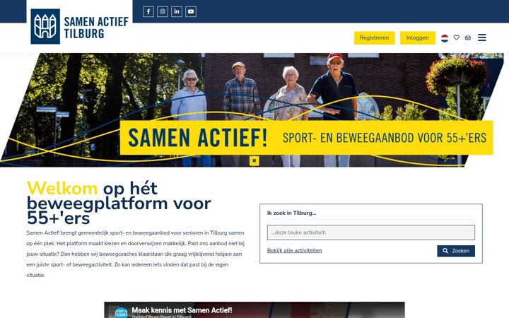 Skærmbillede af samenactieftilburg.nl