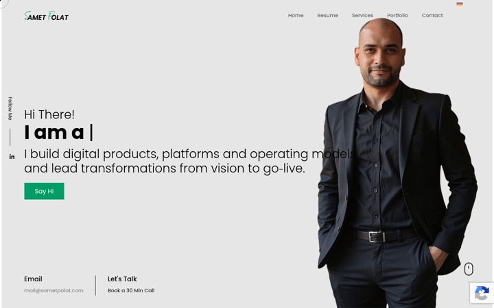 Screenshot von sametpolat.com
