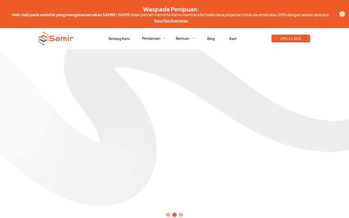 Screenshot of samir.co.id