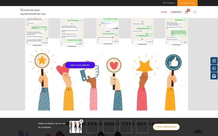 Captura de pantalla de samisextoys.com