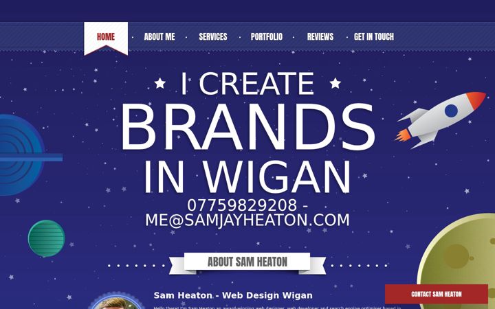 Screenshot of samjayheaton.com