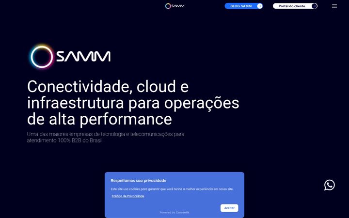 Screenshot of samm.com.br
