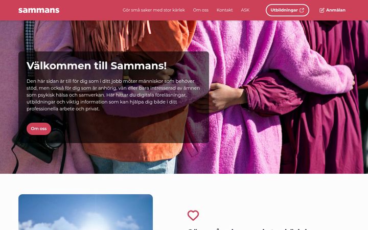 Screenshot of sammans.se