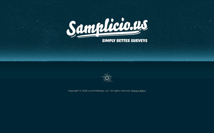 Skærmbillede af samplicio.us