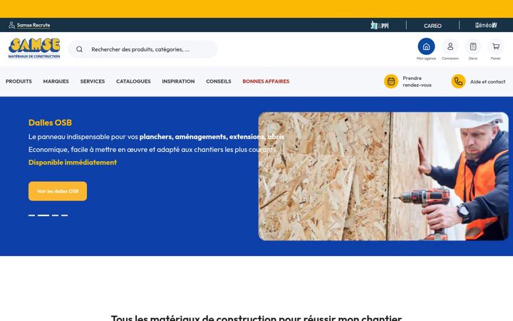 Screenshot of samse.fr