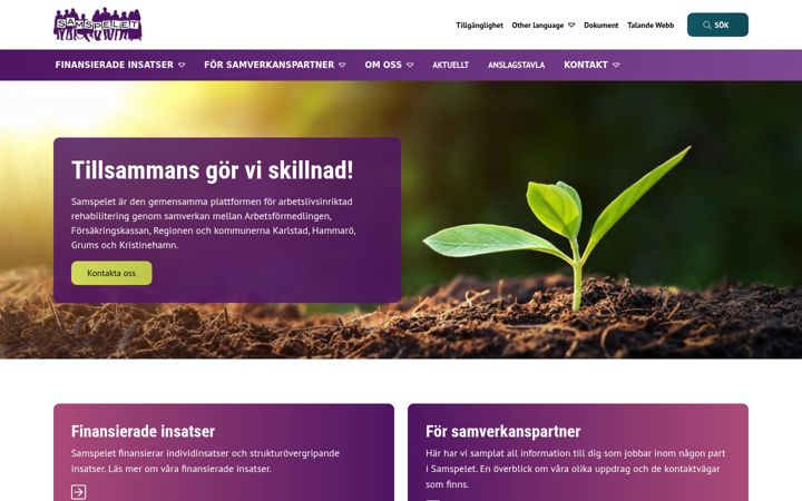 Snímek obrazovky samspelet.se