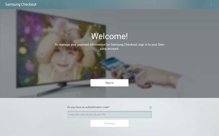 Screenshot of samsungcheckout.com