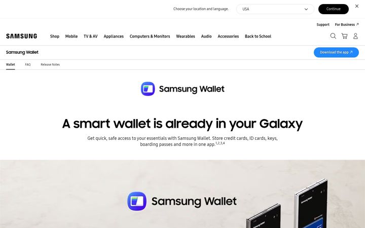 Екранна снимка на samsungpay.com