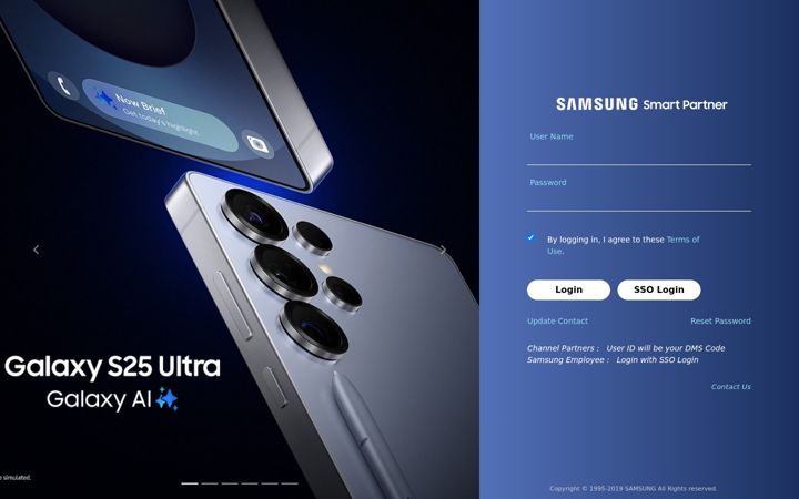 Screenshot of samsungsmartpartner.com