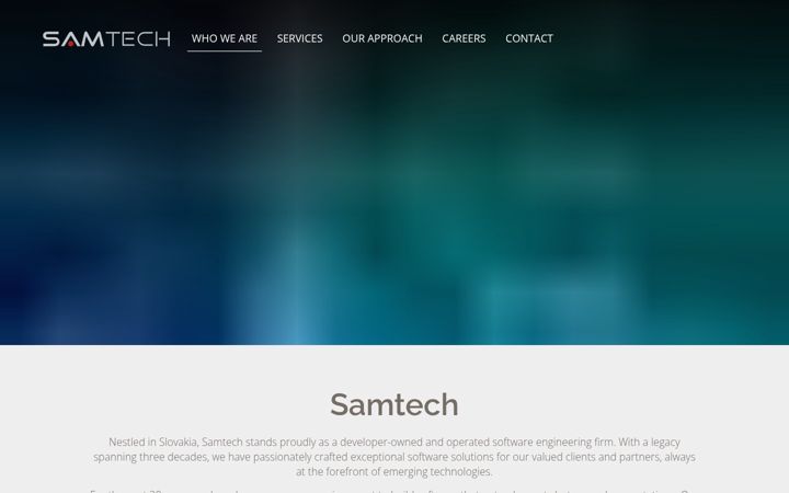 Ekraanipilt saidist samtech.sk