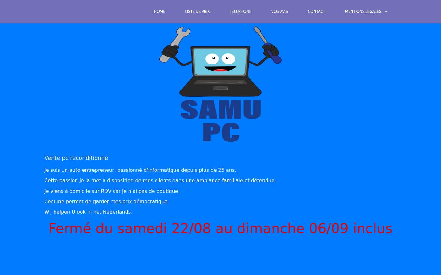 Capture d'écran de la bannière de consentement affichée avant toute interaction