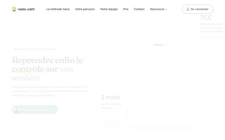 Screenshot of sana.care