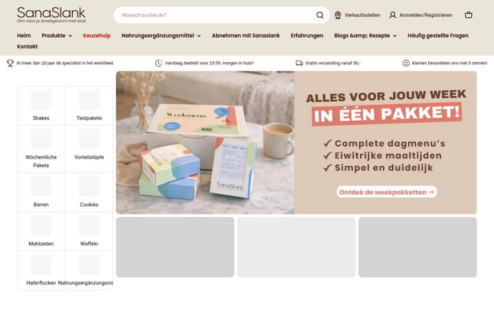 Screenshot of sanaschlank.de