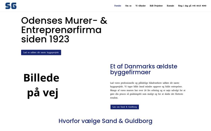 Screenshot of sand-guldborg.dk