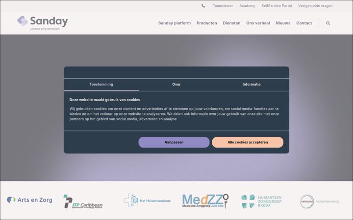 Screenshot του sanday.com