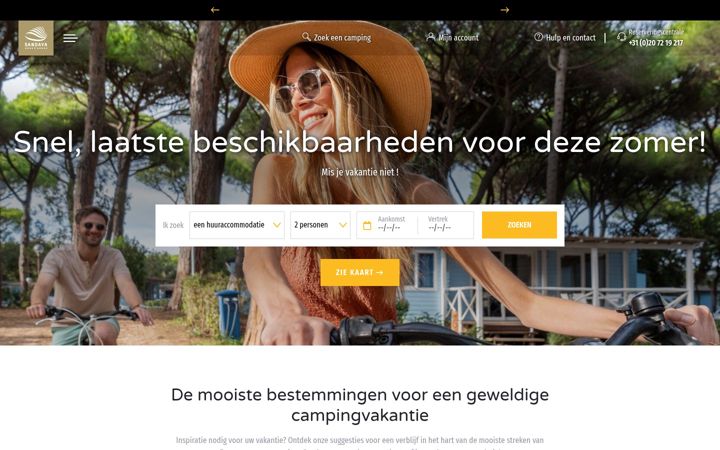 Screenshot of sandaya.nl