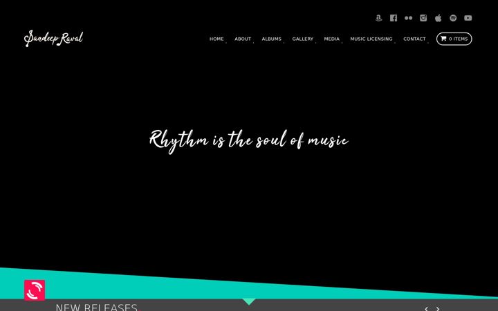 Screenshot of sandeepraval.com