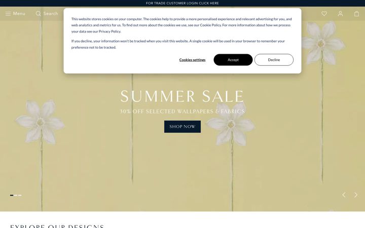 Screenshot of sandersondesigngroup.com
