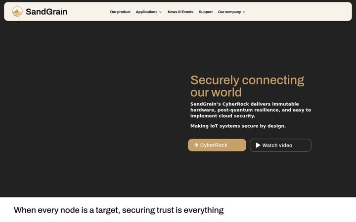 Screenshot of sandgrain.com