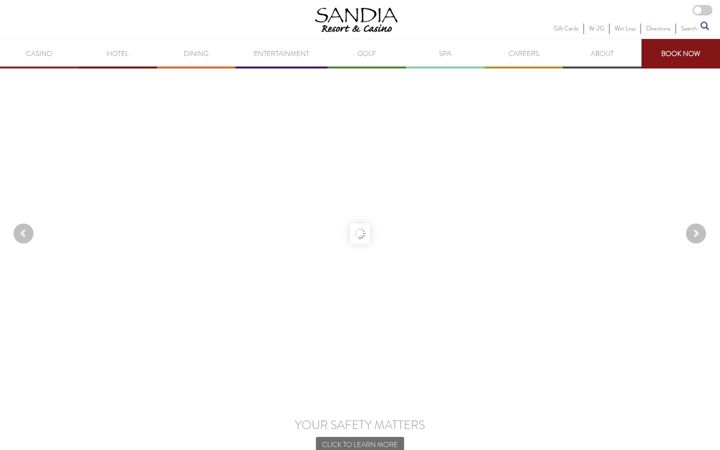 Screenshot of sandiacasino.com