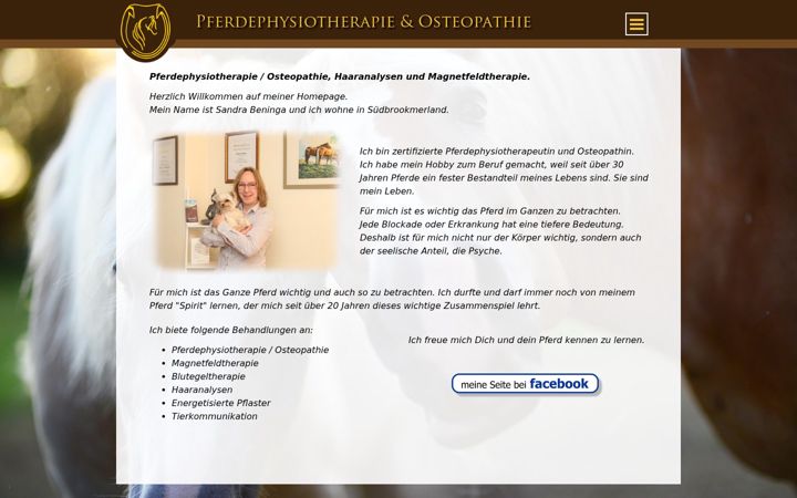Képernyőkép: sandras-pferdephysio.de