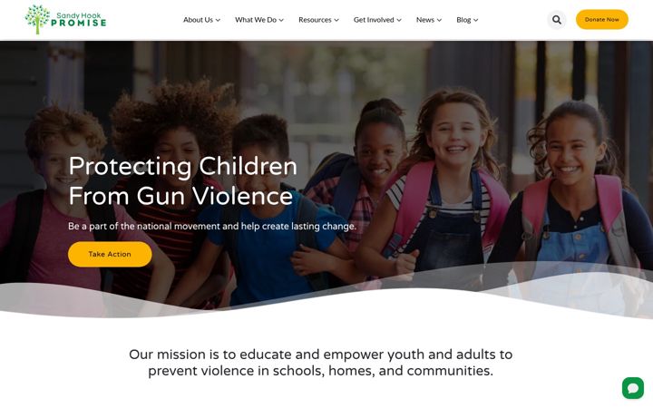 Screenshot of sandyhookpromise.org
