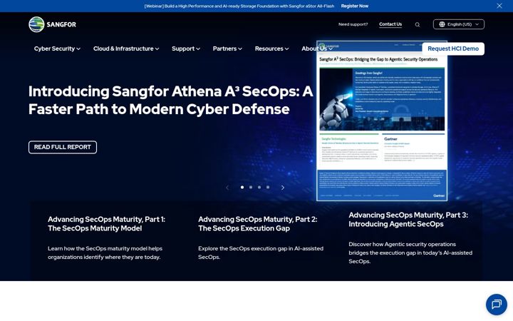 Екранна снимка на sangfor.com