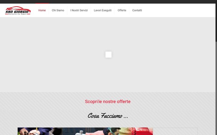 Screenshot of sangiorgiocarrozzeria.com