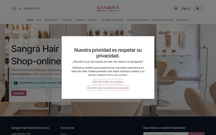 Screenshot von sangra.org