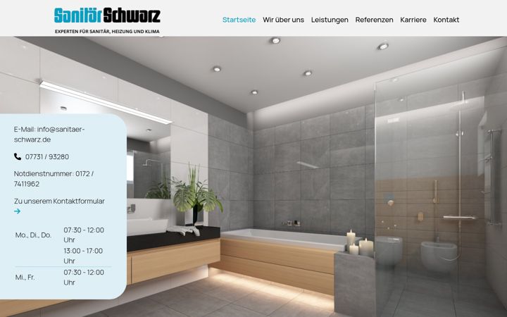 Screenshot of sanitaer-schwarz.de