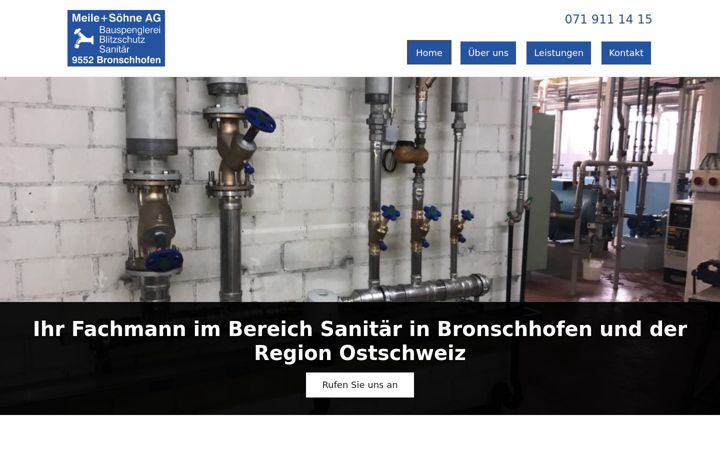Screenshot of sanitaermeile.ch