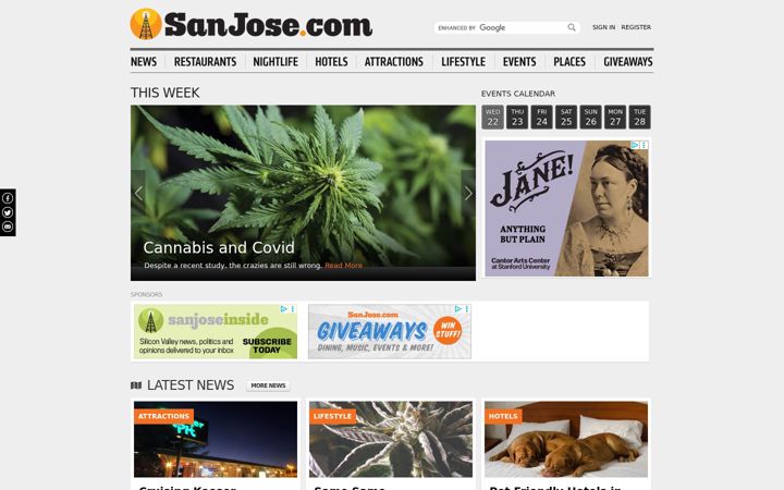 Screenshot of sanjose.com