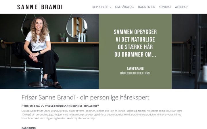 Snímek obrazovky sannebrandi.dk