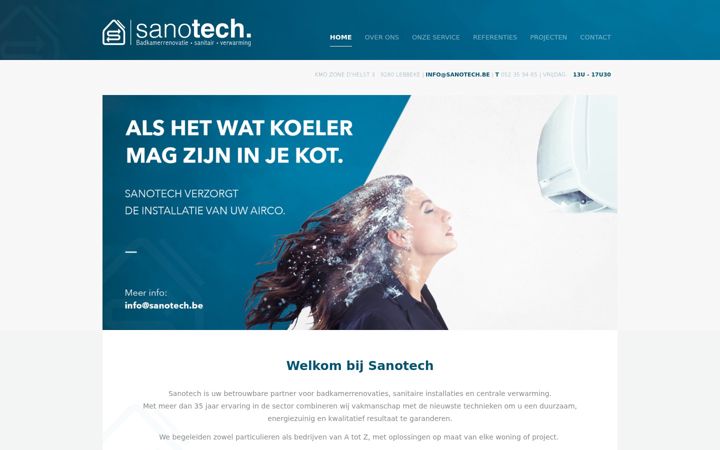 Screenshot of sano-tech.be
