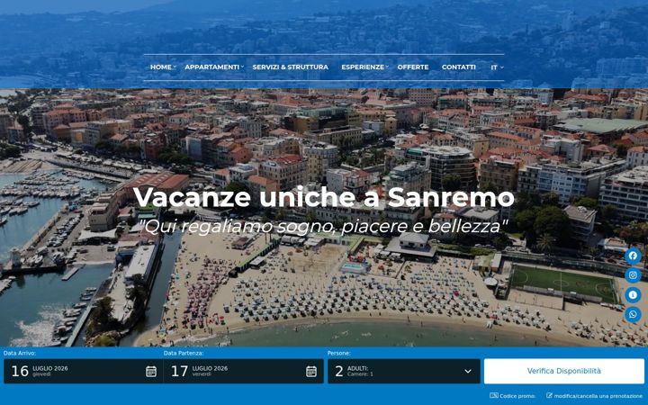 Screenshot of sanremo-aparthotel.com