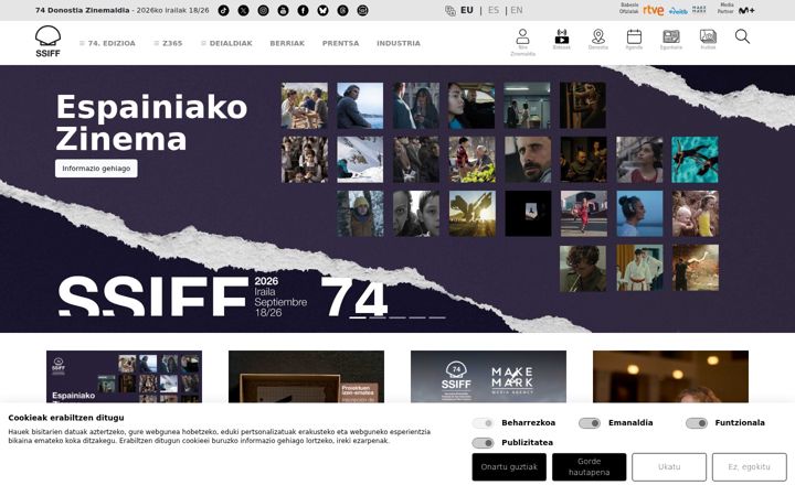 Screenshot of sansebastianfestival.com