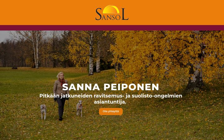 Captura de ecrã de sansol.fi