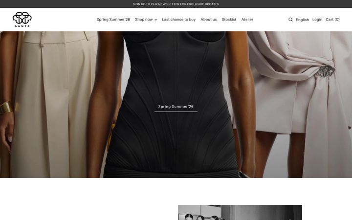 Screenshot of santa-brands.com