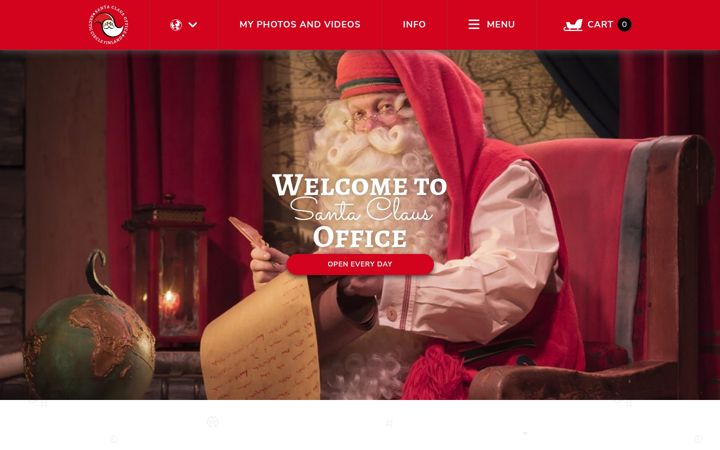 Екранна снимка на santaclausoffice.com